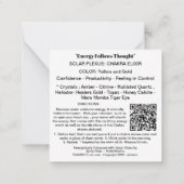 *~* Plexus太陽のチャクラElixir AP64ノートカード ノートカード (裏面)