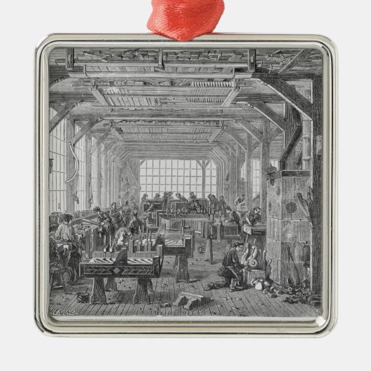 Pleyelのピアノメーカーの研修会 メタルオーナメント (正面)