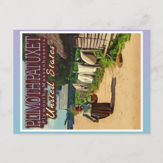 PLIMOTH PLANTATION - PLIMOTH PATUXET - PLYMOUTH US ポストカード (正面)