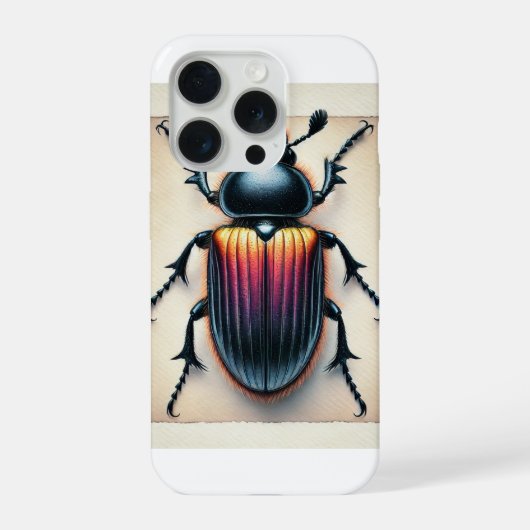 Plinthocoelium Beetle 160724IREF234 - Watercolor iPhoneケース (裏面)