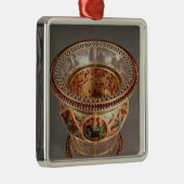 plique-a-jourおよびcloisonneが付いている箱 メタルオーナメント (右)