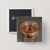 plique-a-jourおよびcloisonneが付いている箱 缶バッジ (正面&裏面)