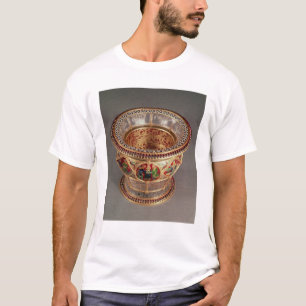 plique-a-jourおよびcloisonneが付いている箱 tシャツ