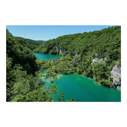 Plitvice Lakes Croatia ポスター (正面)