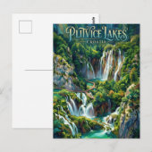Plitvice Lakes Croatia ポストカード (正面/裏面)