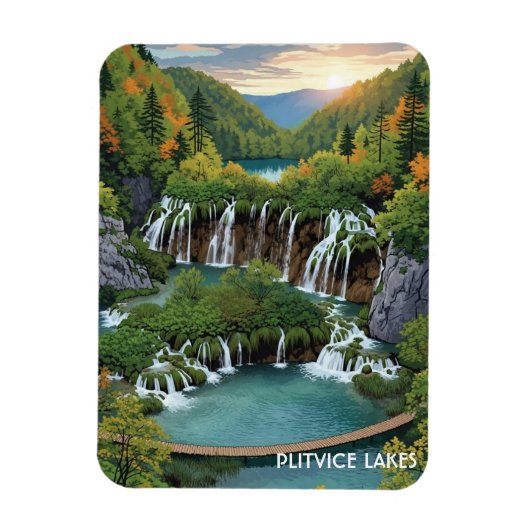 Plitvice Lakes national park croatia マグネット (縦)