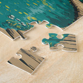 Plitvice Lakes National Park Illustration Travel ジグソーパズル (側面)