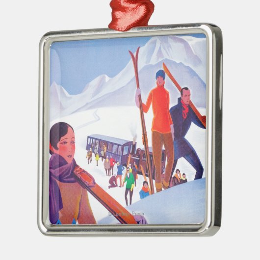 PLMの鉄道の昇進ポスター メタルオーナメント (左)