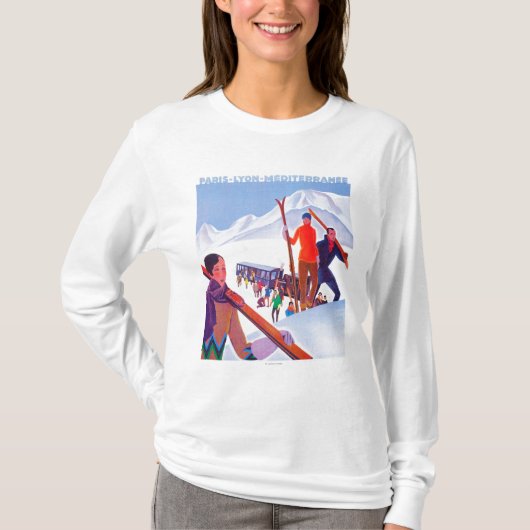 PLMの鉄道の昇進ポスター Tシャツ (正面)