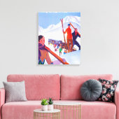 PLM鉄道宣伝ポスター キャンバスプリント (インサイチュ (リビング))