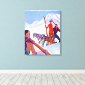 PLM鉄道宣伝ポスター キャンバスプリント (インサイチュ (ウッドフロア))