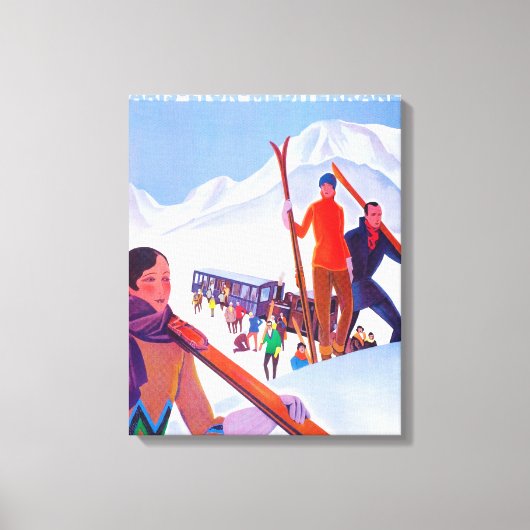 PLM鉄道宣伝ポスター キャンバスプリント (正面)