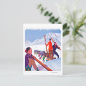 PLM鉄道宣伝ポスター ポストカード (スタンド正面)