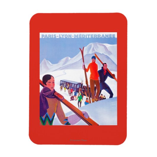 PLM鉄道宣伝ポスター マグネット (縦)