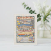 PLM Lignes de Meyragsグラスヴィンテージポスター ポストカード (スタンド正面)