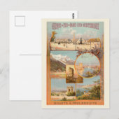 PLM Paris Marseille France Vintage Poster 1904 ポストカード (正面/裏面)