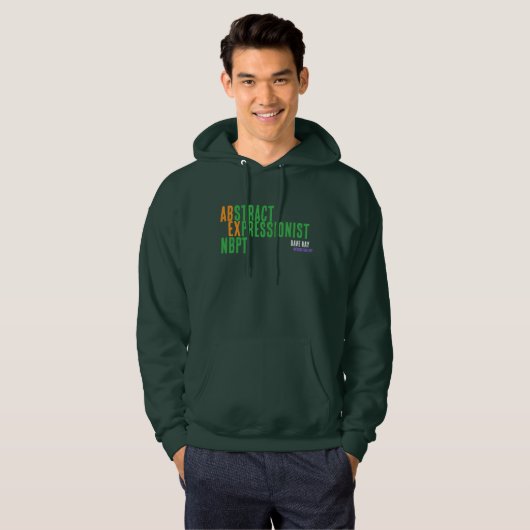 PLNTDの抽象表現主義NBPT Tシャツ (正面フル)