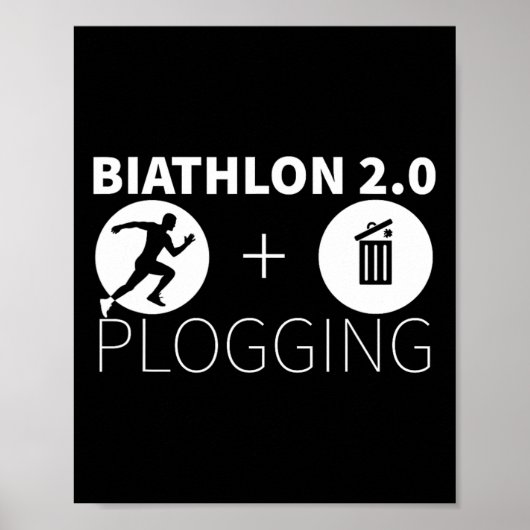 Plogging Biathlon 2.0ジョギングと環境Pr ポスター (正面)