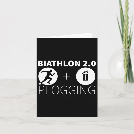 Plogging Biathlon 2.0 ジョギングと環境保護 カード (正面)