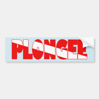 Plongee (フランスの) バンパーステッカー