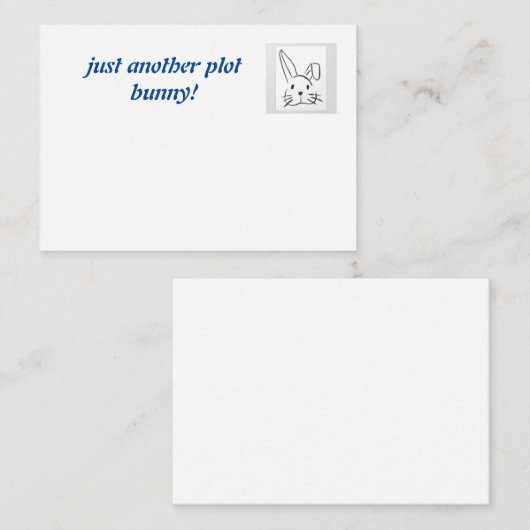 Plot Bunny by Sommer Hamilton ノートカード (正面/裏面)
