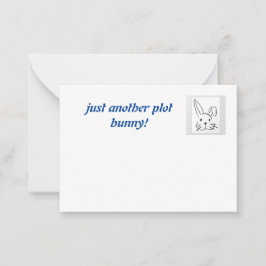 Plot Bunny by Sommer Hamilton ノートカード