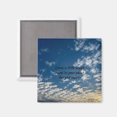 Plot Twistかわいい引用文マグネットとSkyscape マグネット (正面/裏面)