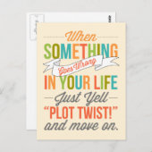 「Plot Twist!」と叫ぶ。 はがきに移動 ポストカード (正面/裏面)