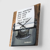 "Plot Twist"クロック スクエア壁時計 (傾斜)