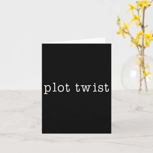 Plot Twist Funny  カード (黄色い花)