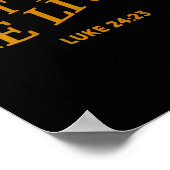 Plot Twist He Lives Christian Funny Easter God Tod ポスター (角)