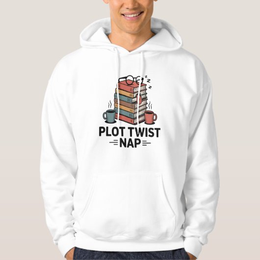 Plot Twist Nap | Cozy Reading Humor   パーカ (正面)