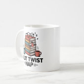 Plot Twist Nap | Funny Book Lover Design コーヒーマグカップ (正面左)