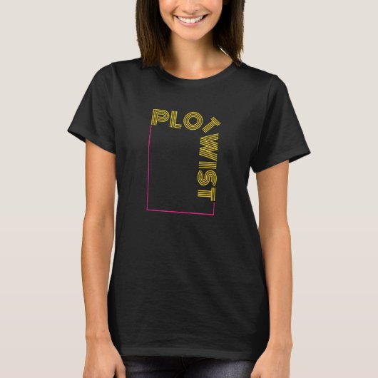 Plot Twist Readers 読's Book Plot Tシャツ (正面)