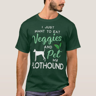 Plothound Funny Vegan Dog Lover Owner Xmas Birthda Tシャツ