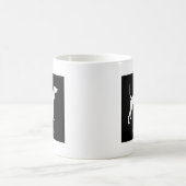 Plott猟犬のマグ(黒) コーヒーマグカップ (中央)
