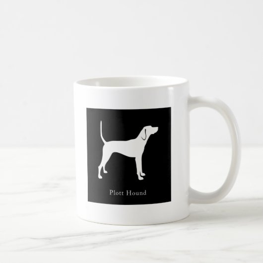 Plott猟犬のマグ(黒) コーヒーマグカップ (右)