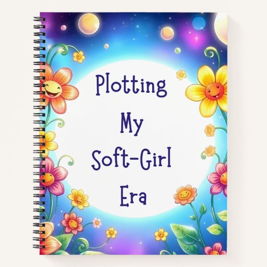 Plotting My Soft Girl Era -フローラ ノートブック (正面)