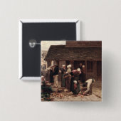 Ploudalmezeauの市場 缶バッジ (正面&裏面)