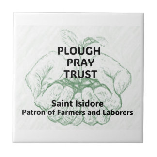 "Plough Pray Trust" Saint Isidore Magnet タイル