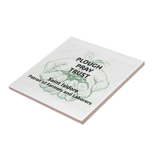 "Plough Pray Trust" Saint Isidore Magnet タイル (側面)