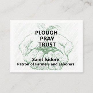 "Plough Pray Trust" Saint Isidore Reminder Card 予約カード