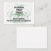 "Plough Pray Trust" Saint Isidore Reminder Card 予約カード (正面/裏面)