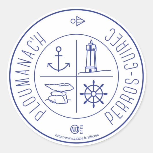 Ploumanach  Perros-Guirec ラウンドシール (正面)