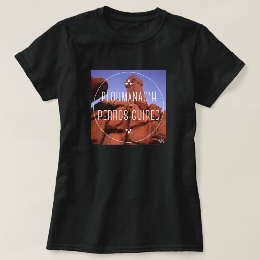 Ploumanac'h Perros-Guirec NF Tシャツ (デザイン正面)