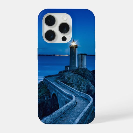 Plouzane，フランス，灯台 iPhoneケース (裏面)
