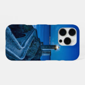 Plouzane，フランス，灯台 iPhoneケース (裏面横)