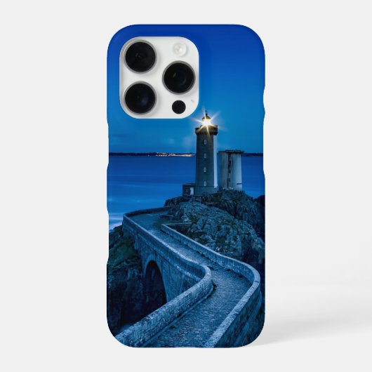 Plouzane，フランス，灯台 iPhoneケース (裏面)