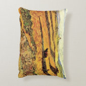 Plowman and Millとのフィールドby Vincent van ゴッホ アクセントクッション (裏面(縦))