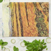 Plowman and Millとのフィールドby Vincent van ゴッホ キッチンタオル (折り畳み)